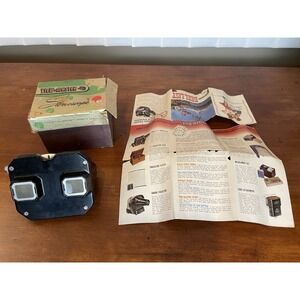 Sawyer's View Master Stereoscope 3D Black Bakelite 1950s Original Box Vintage